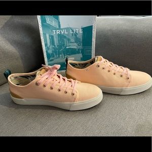 Brand new!! Toms Travel Light Low canvas coral pink sneakers.